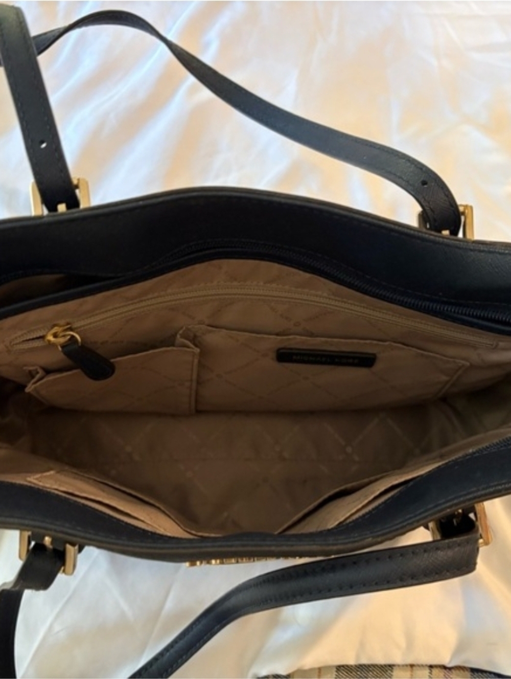 Michael Kors Navy Dark Blue Tote Bag - Picture 4 of 4